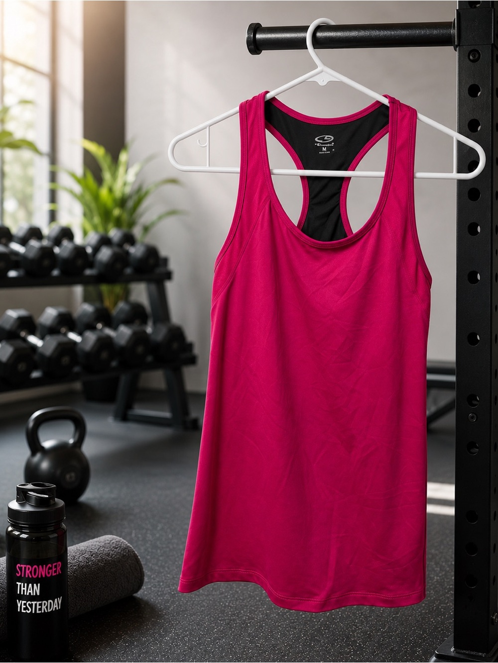 Champion Performance Racerback Tank Top - Magenta- Medium